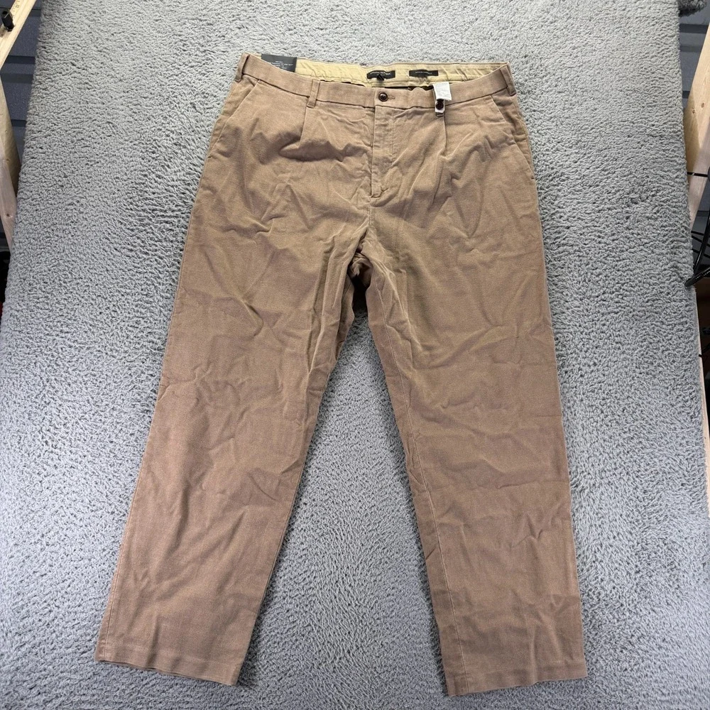 Banana‎ Republic Traveler Pant Mens 40x31 Beige Chino Tapered Relaxed Stretch